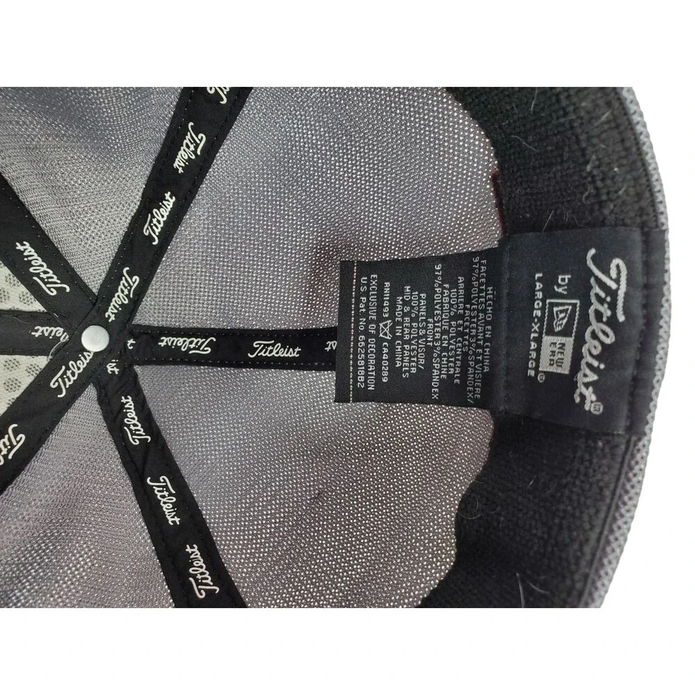 Titleist Footjoy Pro V1 Gray Fitted Golf Hat Cap Sz‎ L/XL